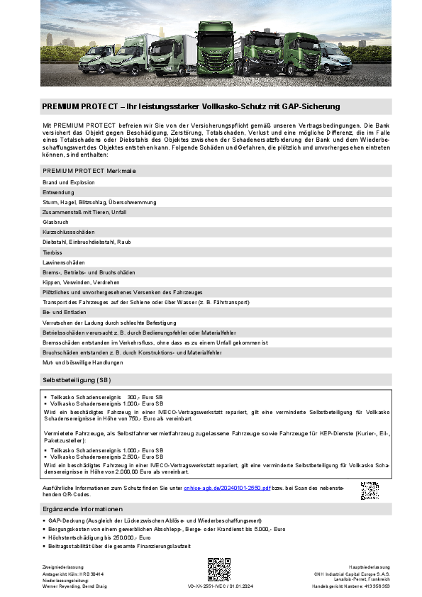 PREMIUM PROTECT – Ihr leistungsstarker Vollkasko-Schutz mit GAP-Sicherung 