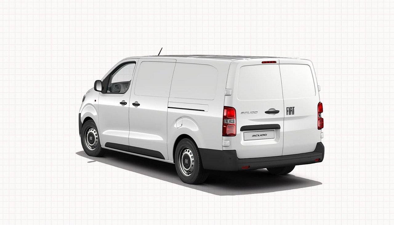Fiat Scudo weiß Heckansicht