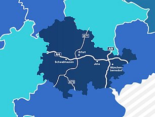 Standorte der Firma ABZ Nutzfahrzeuge