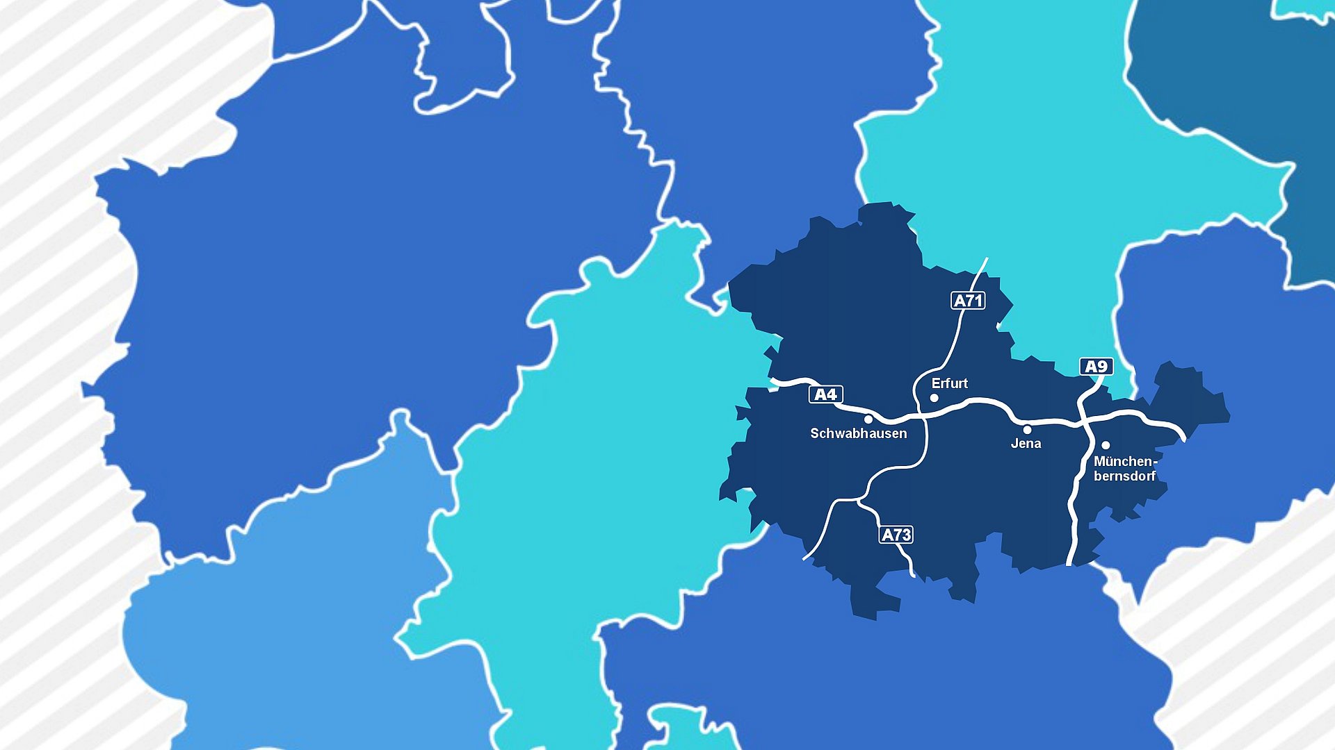 Standorte der Firma ABZ Nutzfahrzeuge