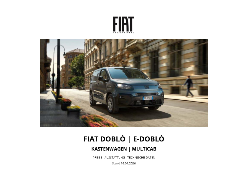 Fiat Doblo Preisliste